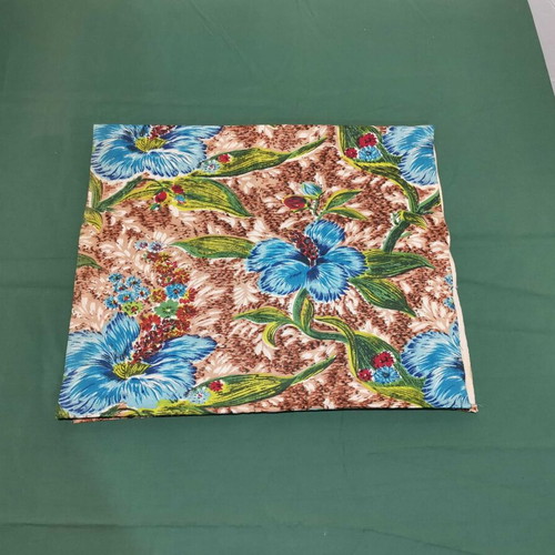 Woven fabric used with floral pattern for multiple uses