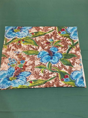 Woven fabric used with floral pattern for multiple uses