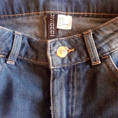 H&M denim skirt A-line almost new, size 34