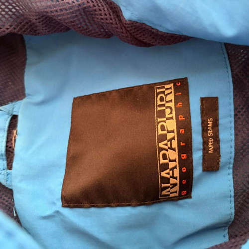 Napapijri Skidoo blue anorak jacket with hood