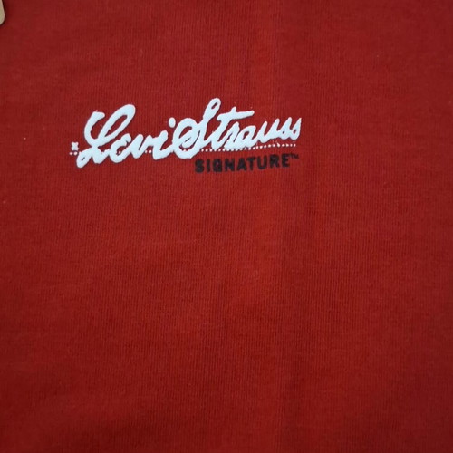 Levi's Signature T-shirt new, size large, red, 100% cotton