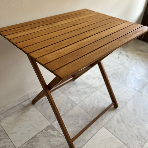Folding Wooden Garden Table like new, 80x60x74 cm