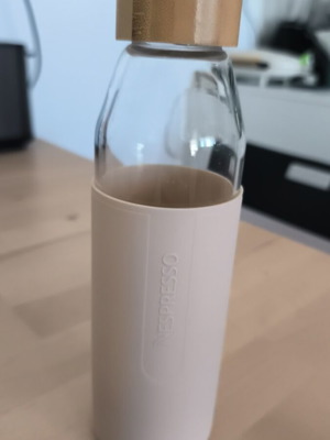 Nespresso Collections glass water bottle 500ml like new