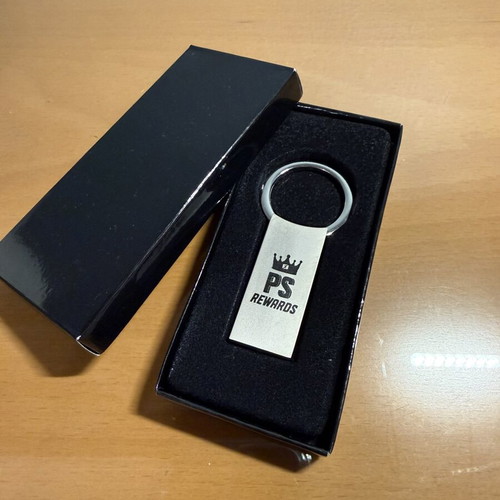 Premium Keychain with Valet Security Mechanism silver, new