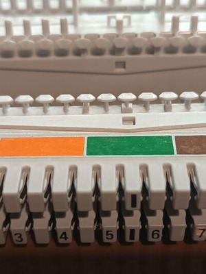 Regletes distributors new set of 6 pieces, white plastic