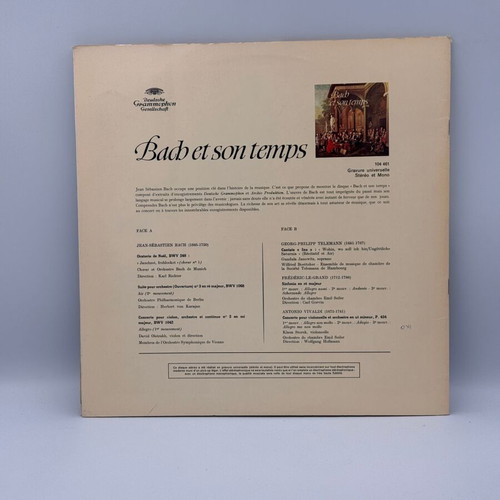 Bach Et Son Temps vinyl record used