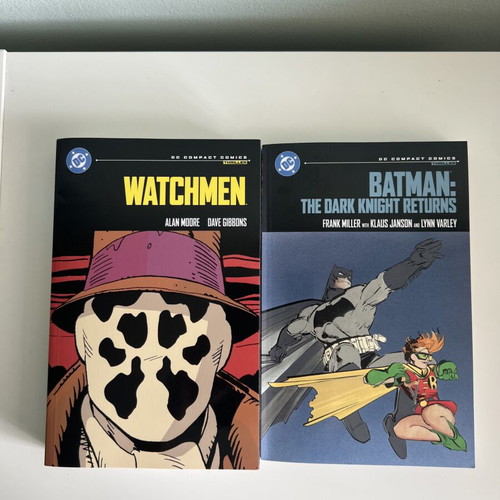 Watchmen and Batman: The Dark Knight Returns DC Compact Edition graphic novels