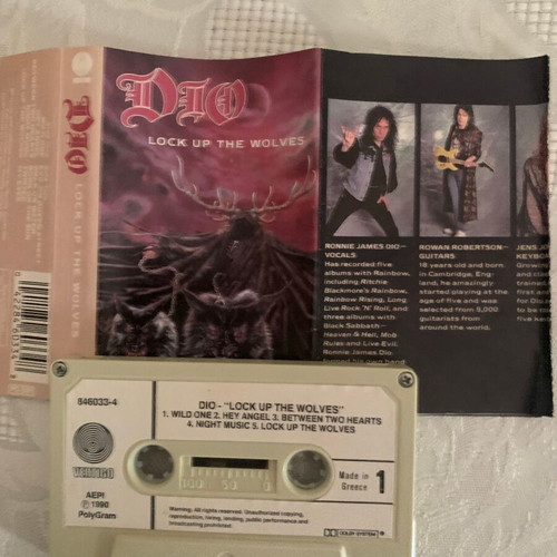 Dio Lock Up The Wolves cassette used, metal