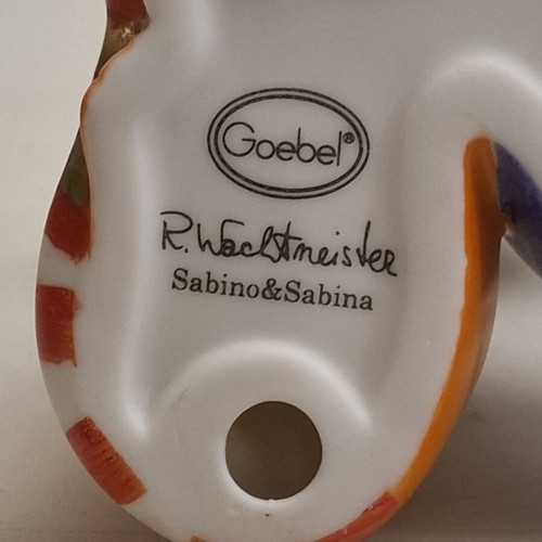 Διακοσμητικό ζευγάρι γατών Sabino & Sabina πορσελάνη Goebel σαν καινούργιο