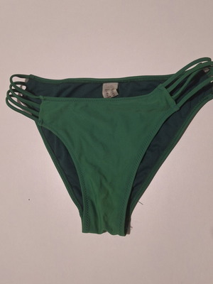 Women's green swimsuit like new, size M with side cords