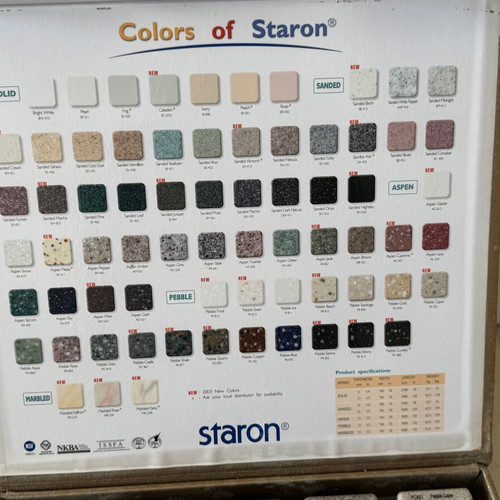Staron Samsung suitcase with 60 samples like new