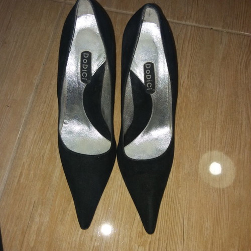 Dodici leather suede pumps size 39 used, black