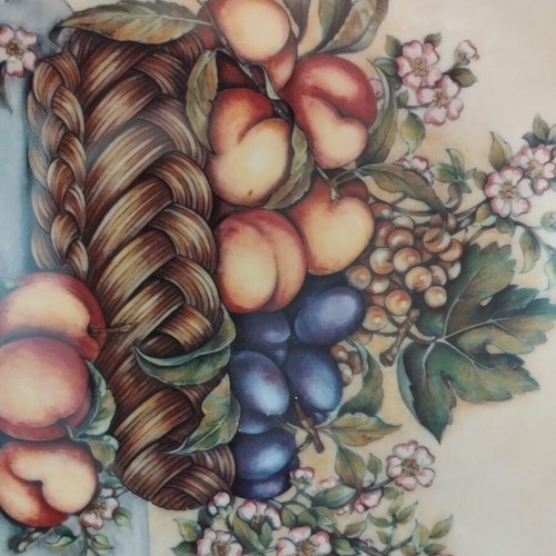 Gallery Fruit Style Caravaggio porcelain decorative plates set of 2, 27cm