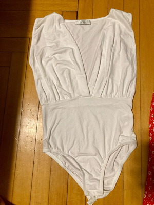 Anel bodysuit and red maxi skirt set S like new