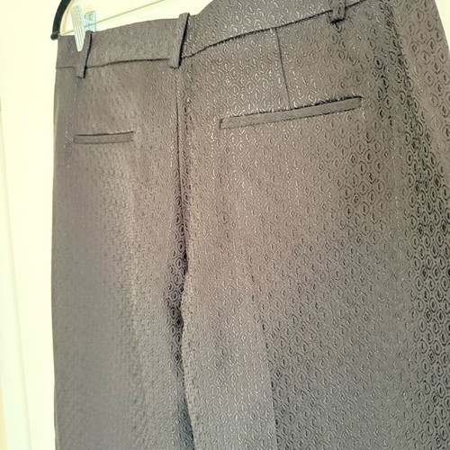 Zara pants black new jacquard type size M