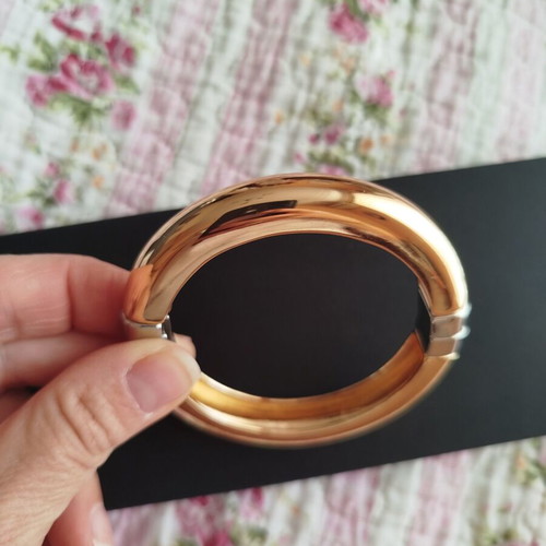 Zara metal bracelets set of 2 like new, gold and silver details