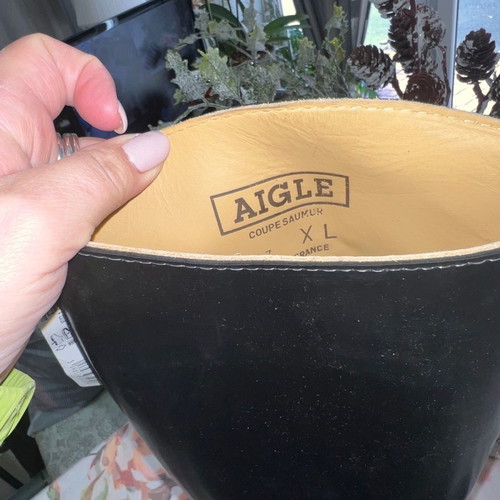 Galotses used, size 39, black, leather inside