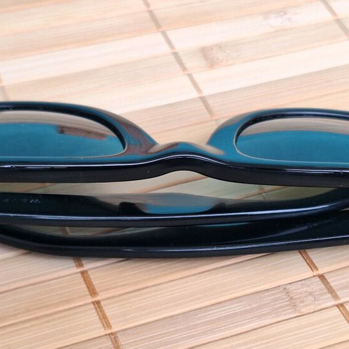 Ray Ban Wayfarer sunglasses used, black, made in USA