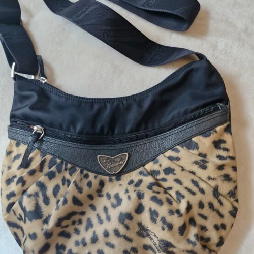 Roberto Cavalli crossbody bag like new, black and brown
