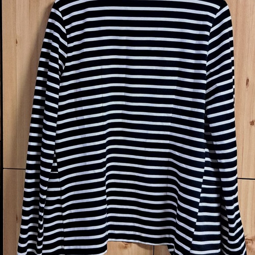 Women's striped jacket black and white, like new, size 6XL