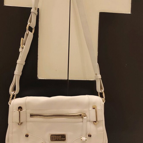 Ferré white shoulder and crossbody bag new