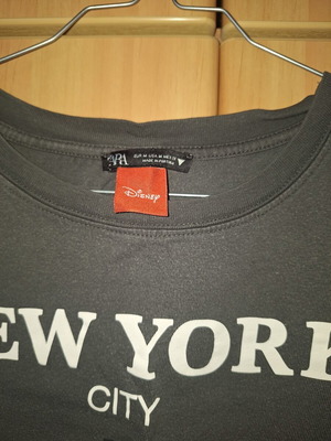 Zara Disney gray blouse like new with logo, size M