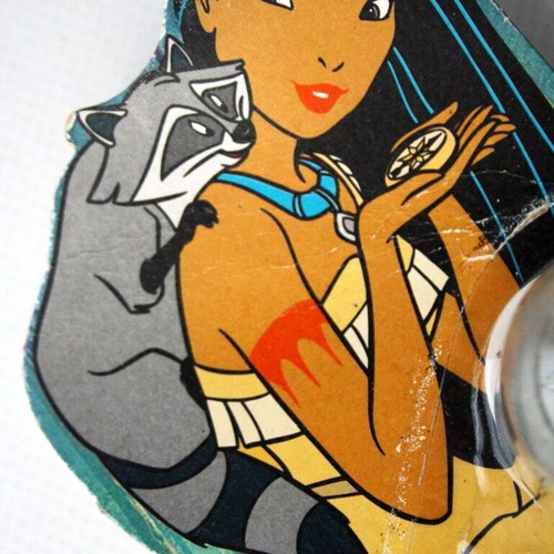 Vintage 90's Pocahontas John Smith Glass Marbles Meeko Icolo France new