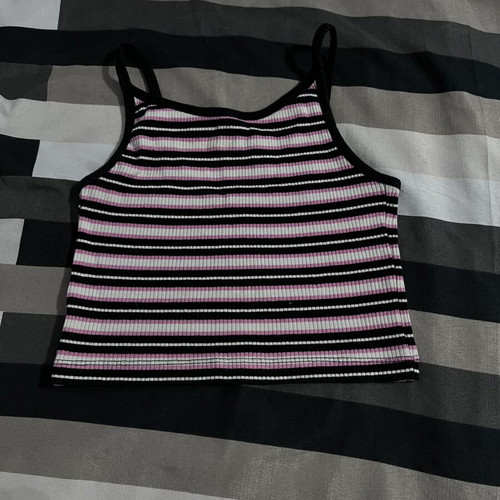 New Yorker pink and black tank top size XXS