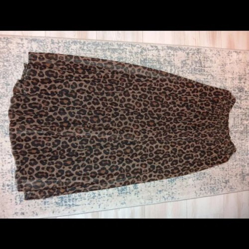 Karavan leopard skirt S/M, black and brown
