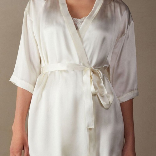 Intimissimi bridal silk kimono robe size M/L