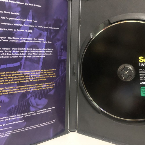 Santana Live By Request DVD used
