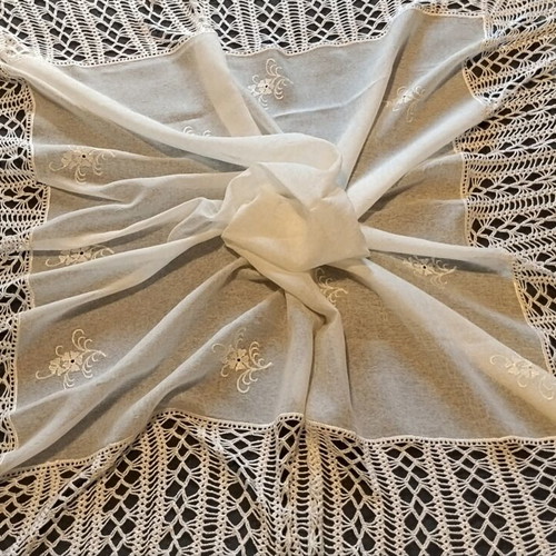 Square Handmade Table Doily new, 1.10×1.10cm