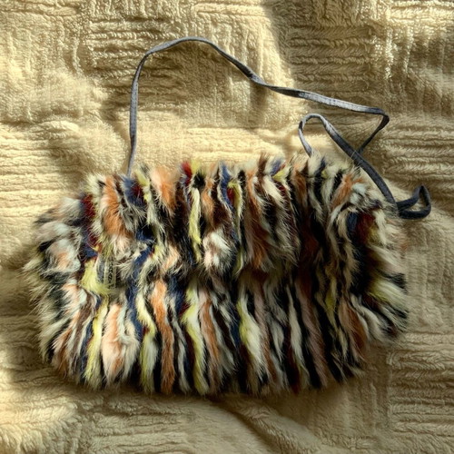 Armani Jeans set scarf and muff multicolored new