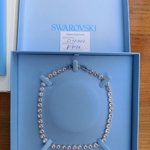 Swarovski Una Angelic necklace, white and silver