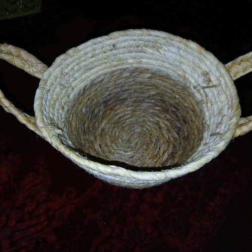 Wicker handmade basket like new 30 centimeters