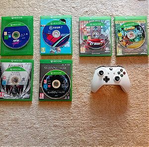 Xbox one s παιχνιδια και controller