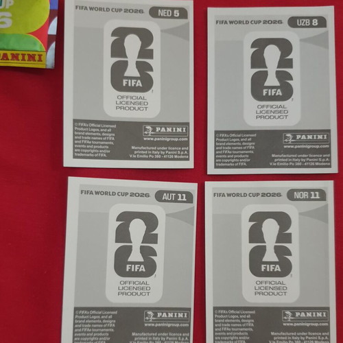 Panini 2026 World Cup 15 stickers new