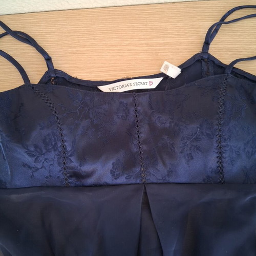 Victoria's Secret Babydoll slip size S like new, beige and dark blue