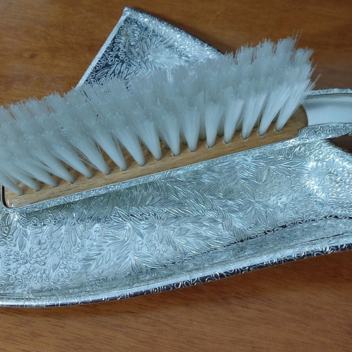 WMF stainless steel table broom and dustpan set new