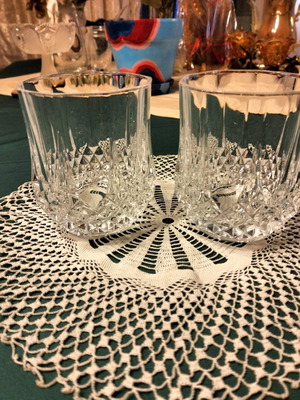 Longchamp crystal whiskey glasses, set of 2