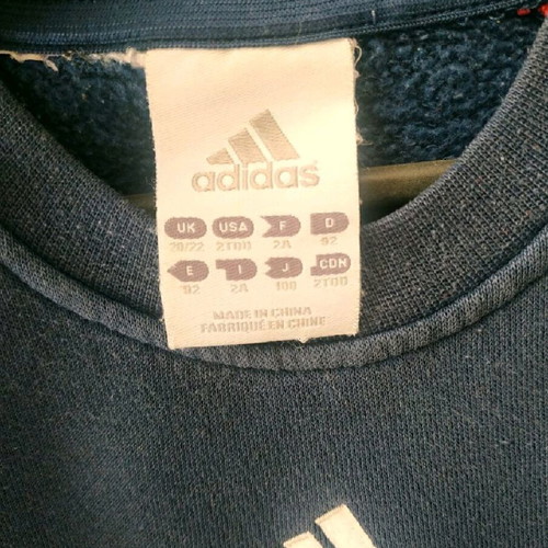 Adidas kids sweatshirt used, vintage, blue and red, 2 years old