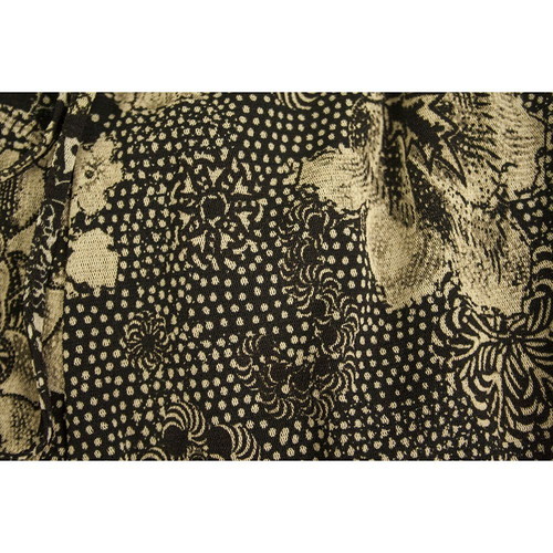Fuzzi floral black and beige trousers used, size S