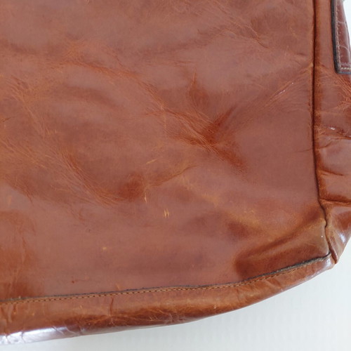 El Campero vintage leather shoulder bag brown like new