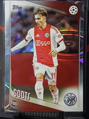 Topps Flagship UCC ποδοσφαιρική κάρτα Mika Godts #151 Raindrops του Ajax
