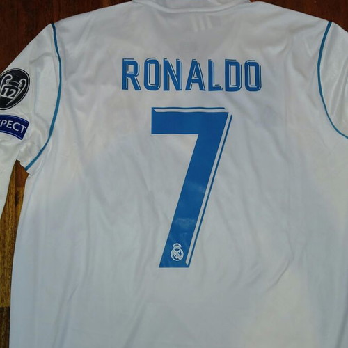 Real Madrid Ronaldo #7 Champions League Final 2017-2018 jersey