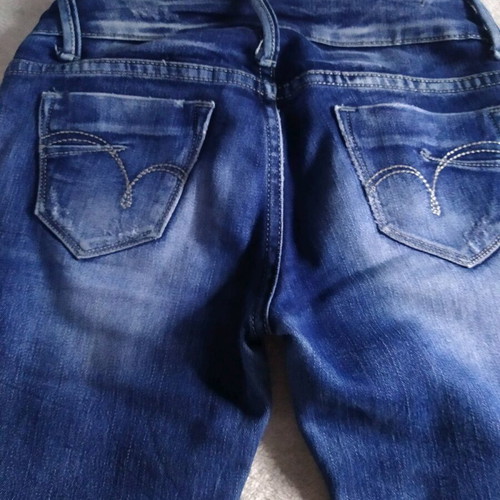 Blue low-rise denim pants used, size XS