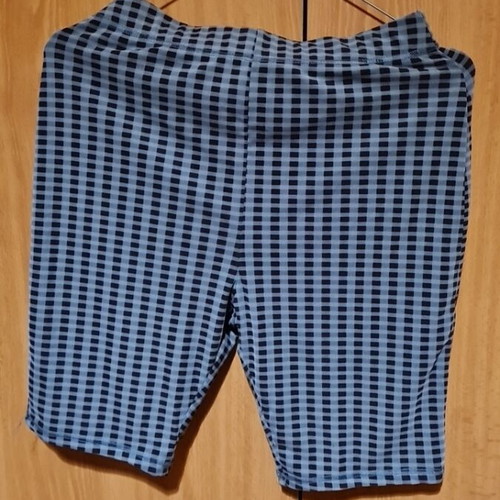 Blouse and shorts set new, black and blue, size small/medium
