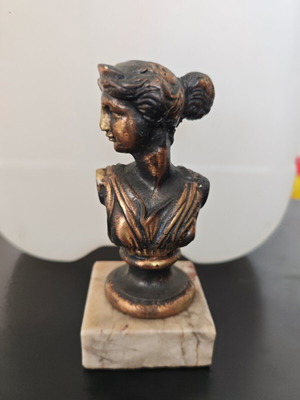 Brass Bust of Goddess Artemis like new