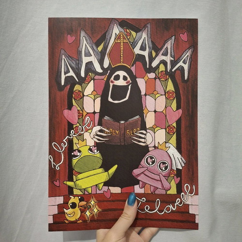 A4 R.E.P.O print new with fanart from the game
