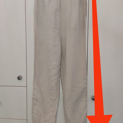 H&M linen blend trousers beige Small like new